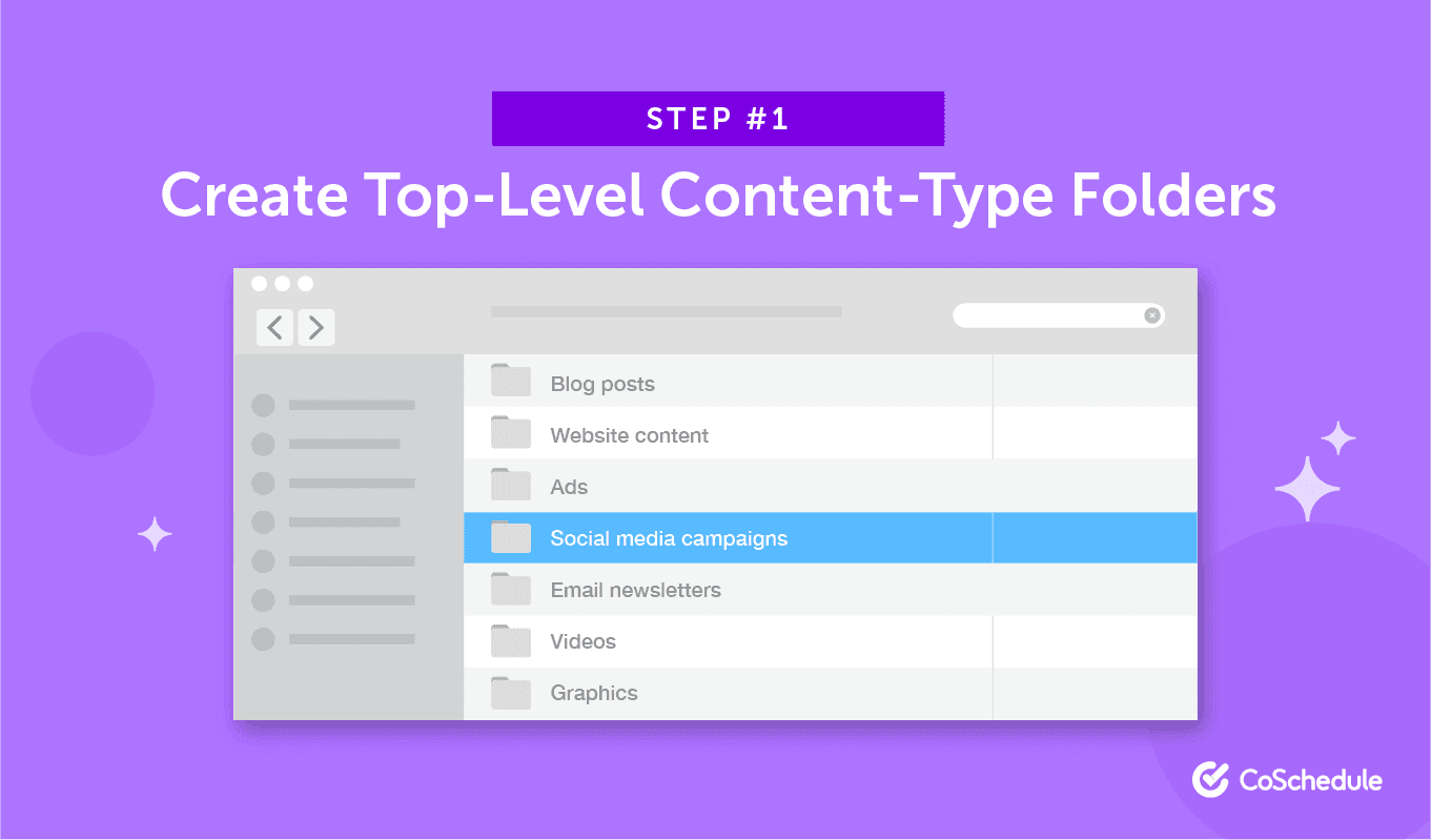 Step 1: Create Top-Level Content-Type Folders