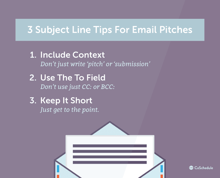 3 Subject Line Tips For Email Pitches