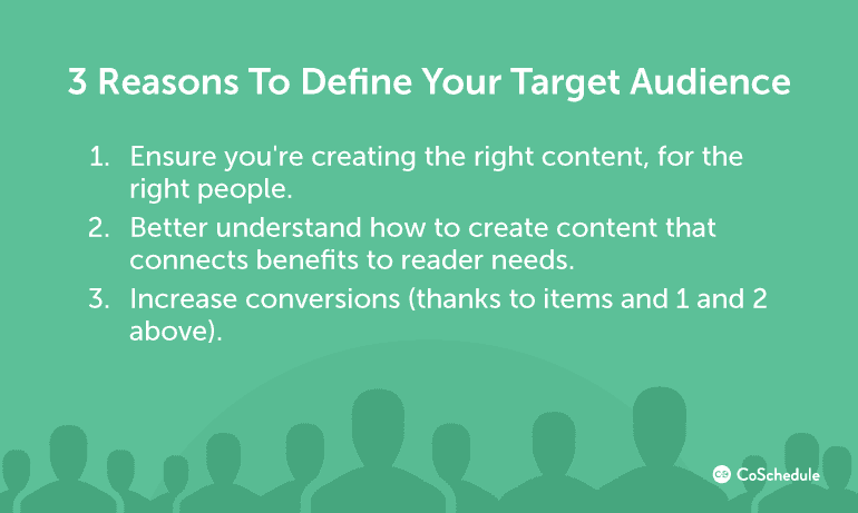 3 Reasons To Define Your Target Audience