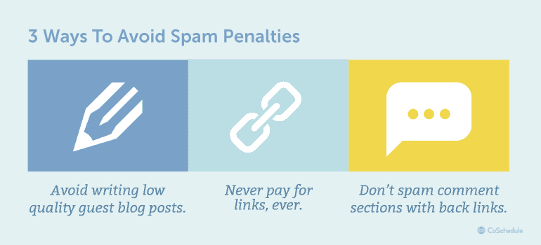 Three ways to avoid search spam penalties
