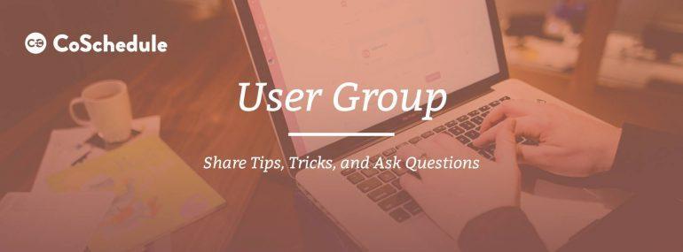 CoSchedule User Group Banner