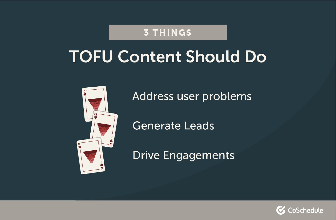 Three Things TOFU Content Should Do