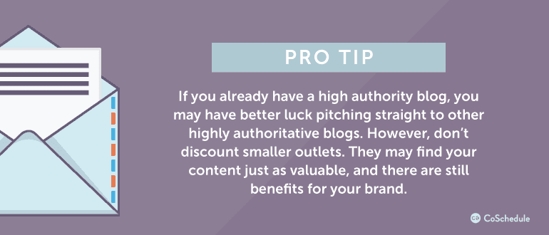 If you already have a high authority blog, you may have better luck ...