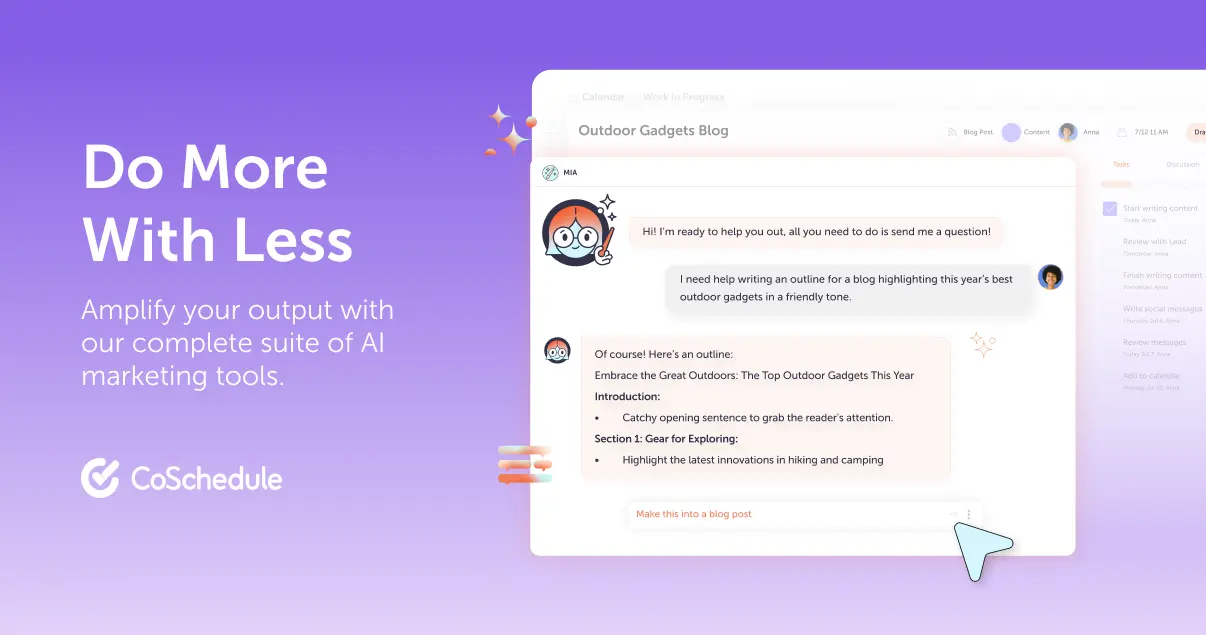Hire Mia website preview
